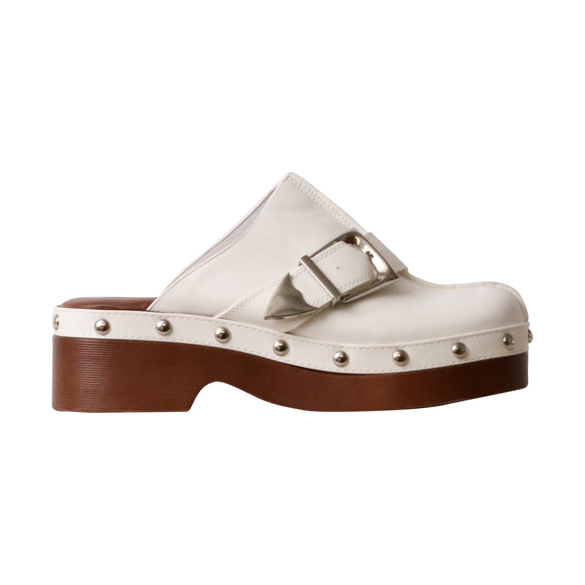 Mules à Enfiler blanc, ENZA NUCCI
