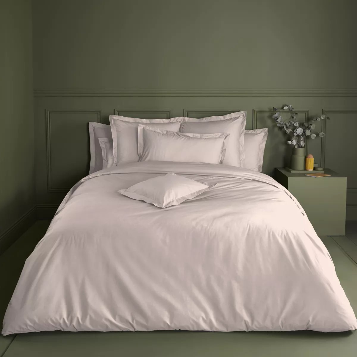 Drap housse b30 percale de coton Olana petale, GARNIER THIEBAUT