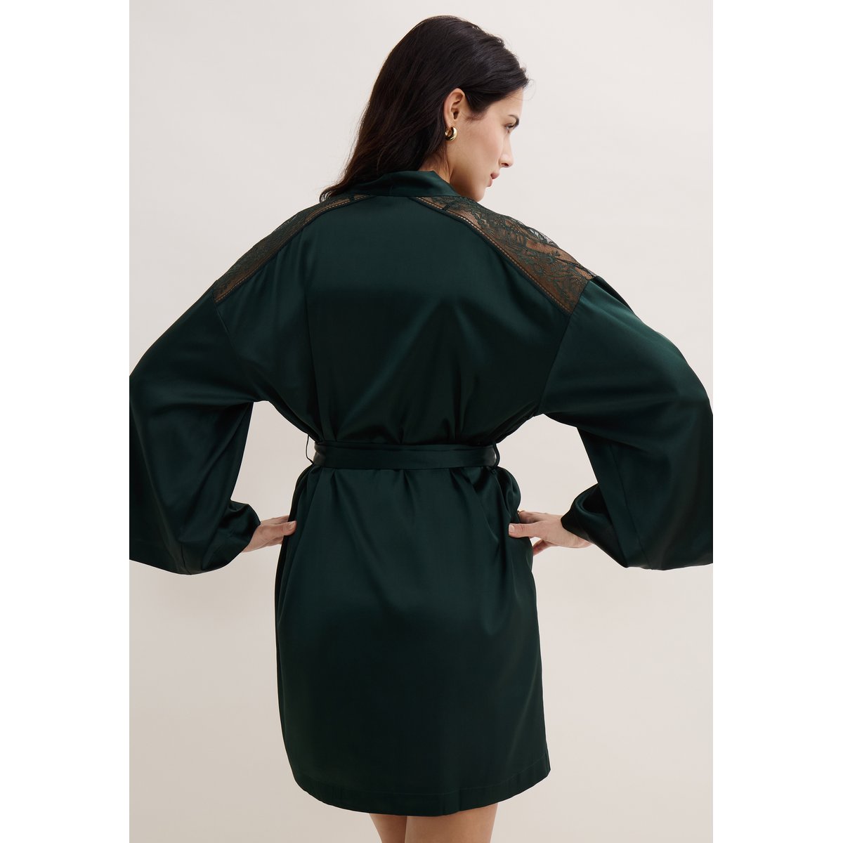 Kimono Midnight Whisper mysterious green, AUBADE
