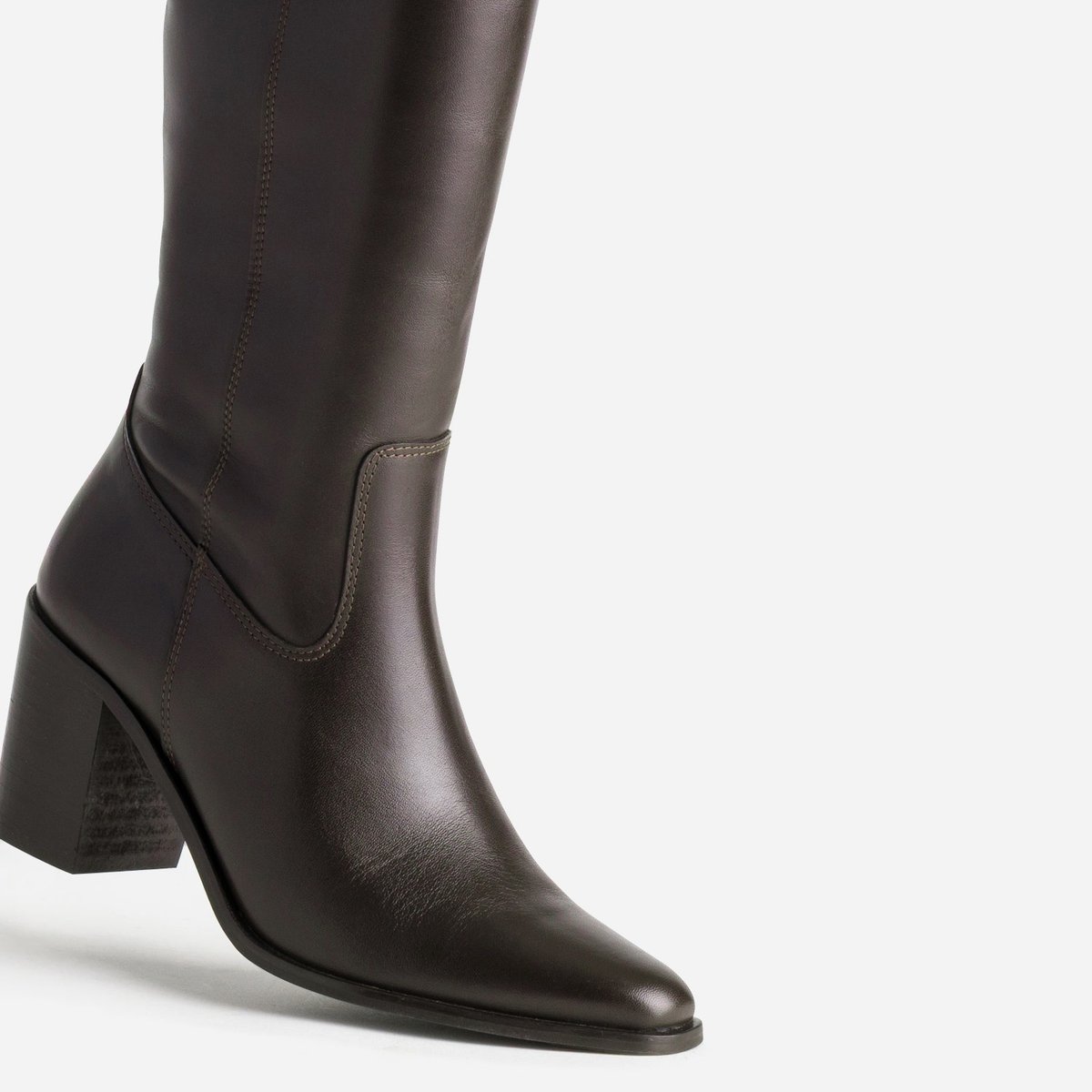 Botte À Talon en cuir MARISSA chocolat, ERAM