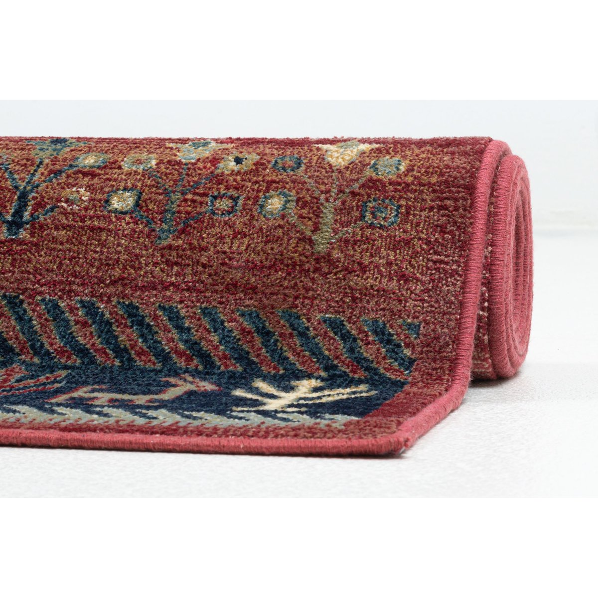 Tapis en viscose tissé à la machine rouge, GINO FALCONE