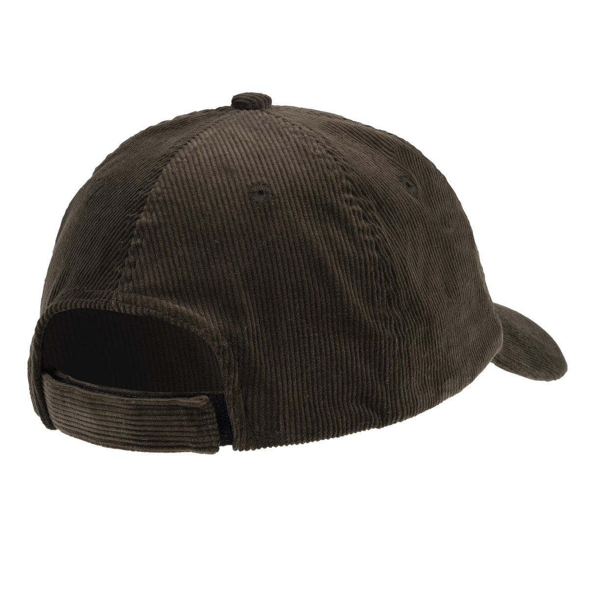 Casquette velours côtelé doublé tissu vert kaki, ISOTONER