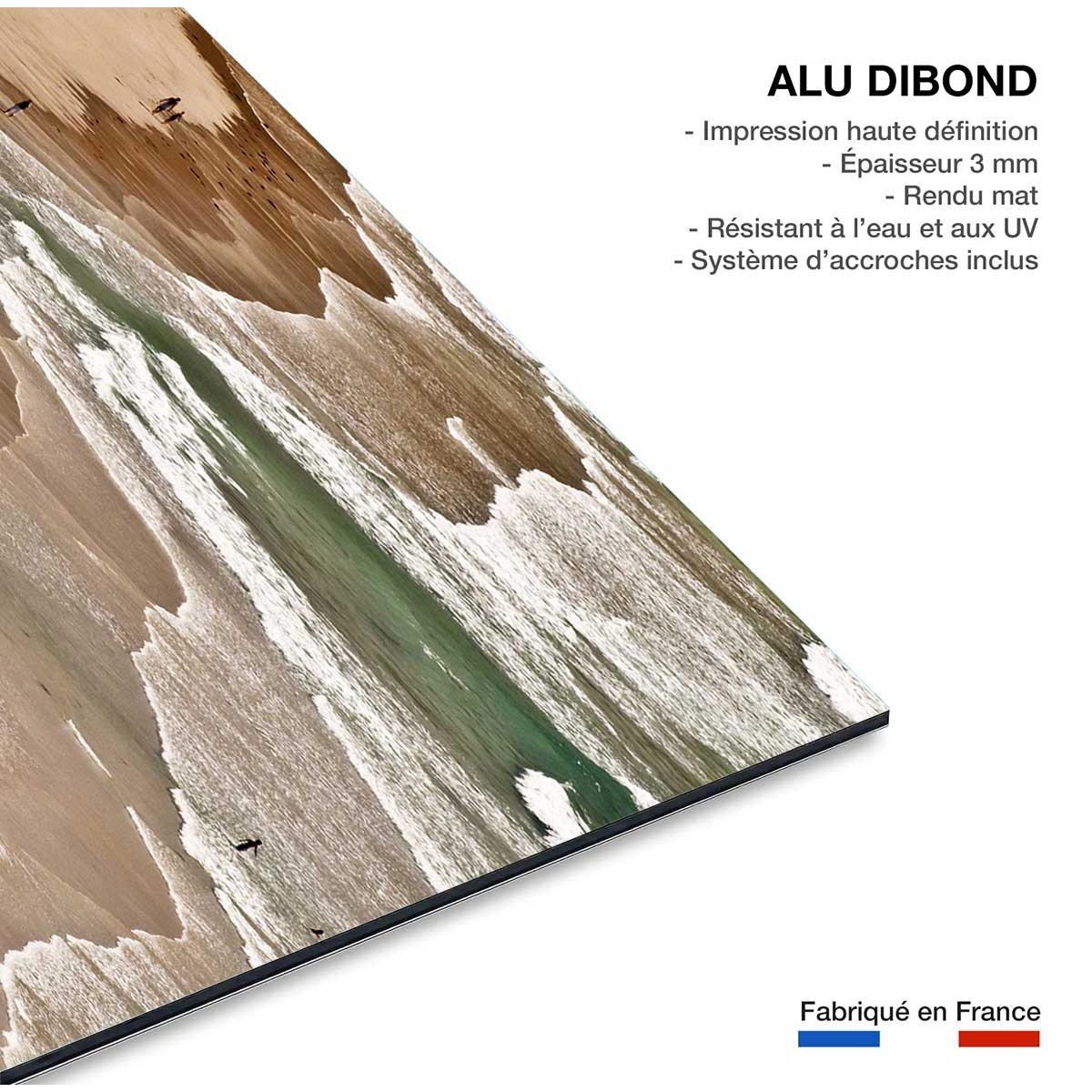 Tableau bonheur vacances à la mer tableau alu dibond, HEXOA