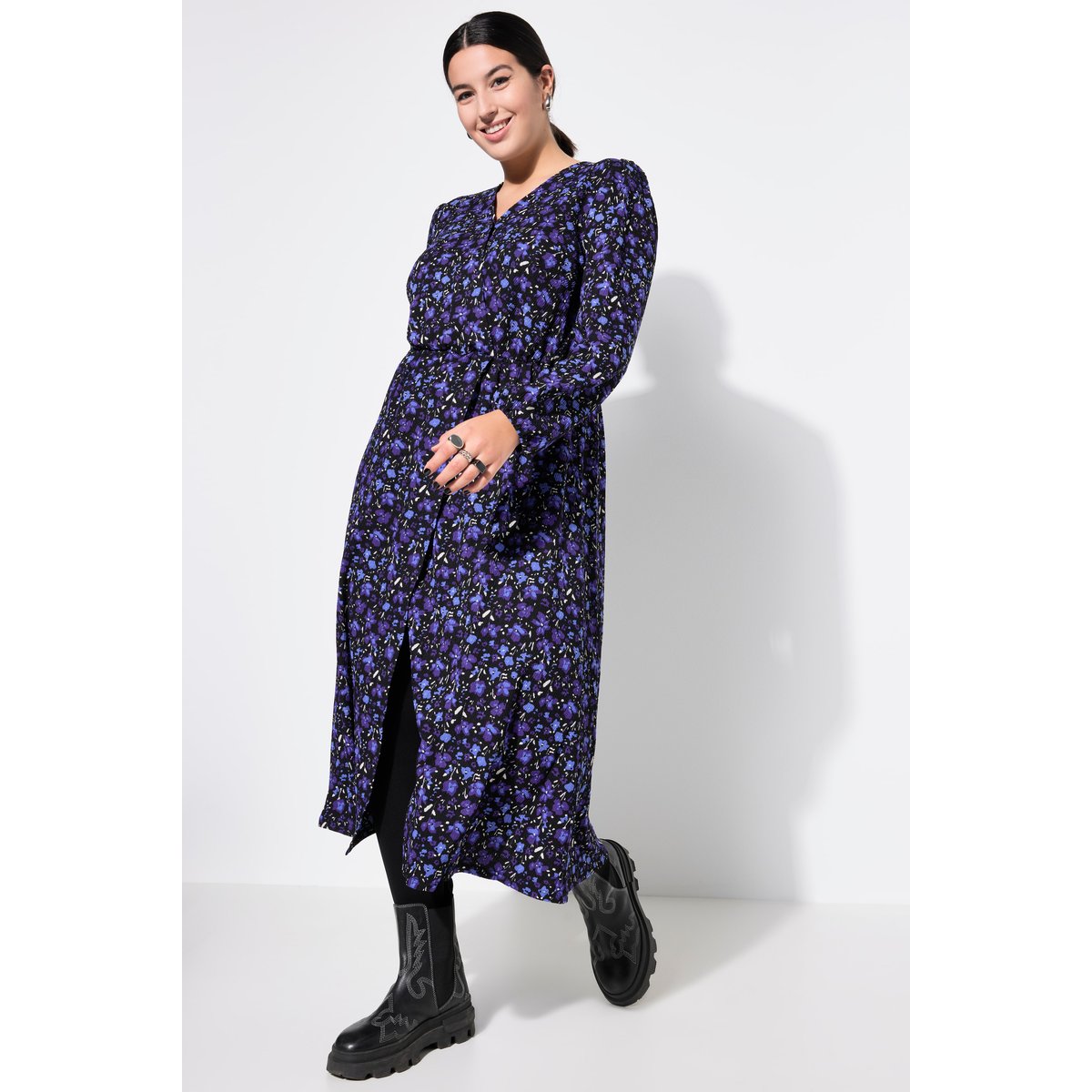 Rove maxi, silhouette en A bleu violet, STUDIO UNTOLD