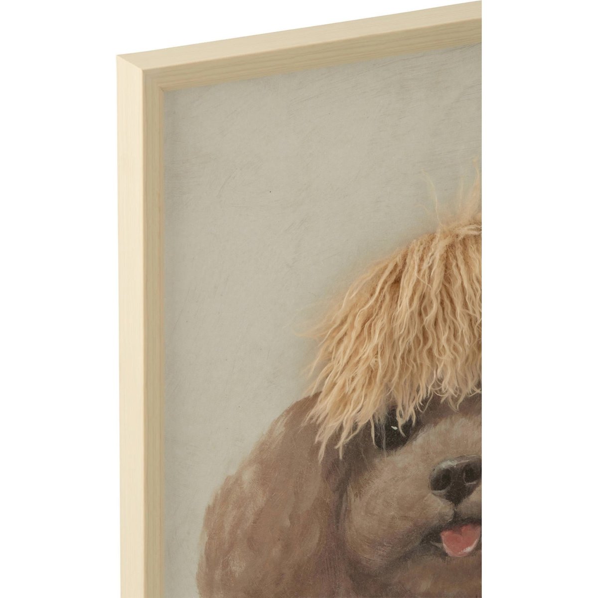 Tableau caniche en toile, Lot de 3 multicolore, RECOLLECTION
