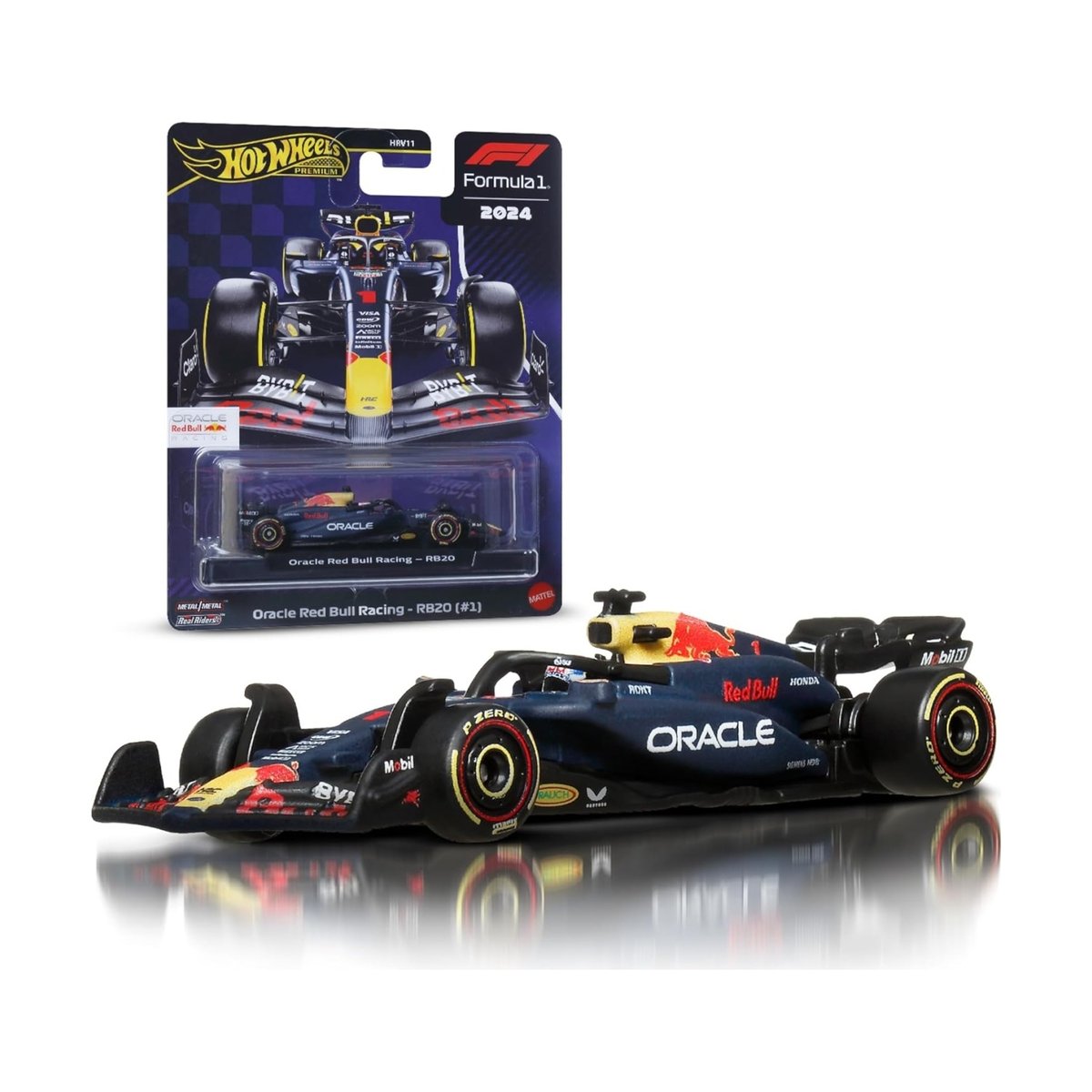 Hot Wheels - Véhicule Bull Racing RB20 Formule 1 violet, MATTEL