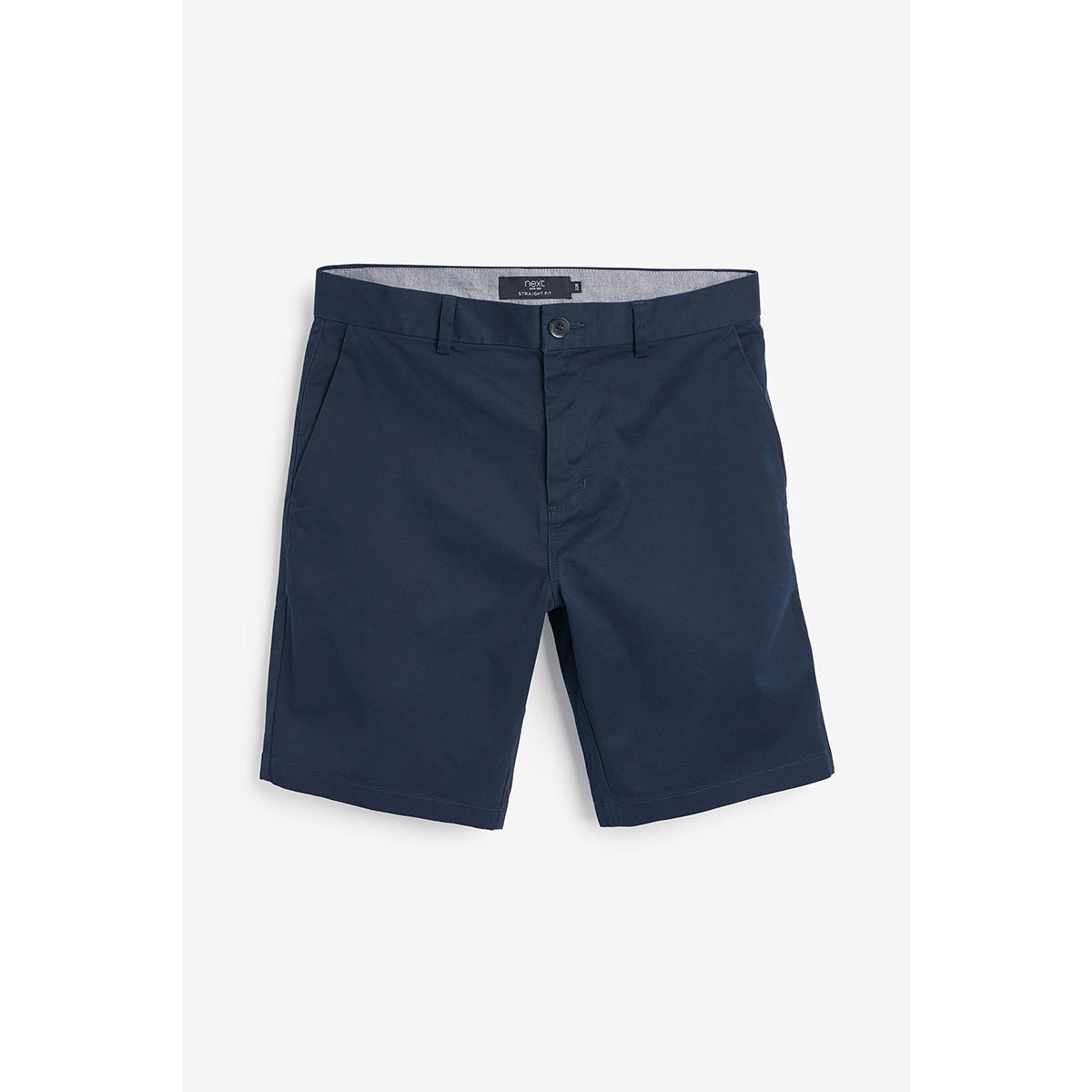 Short Chino Droit Stretch marine, NEXT