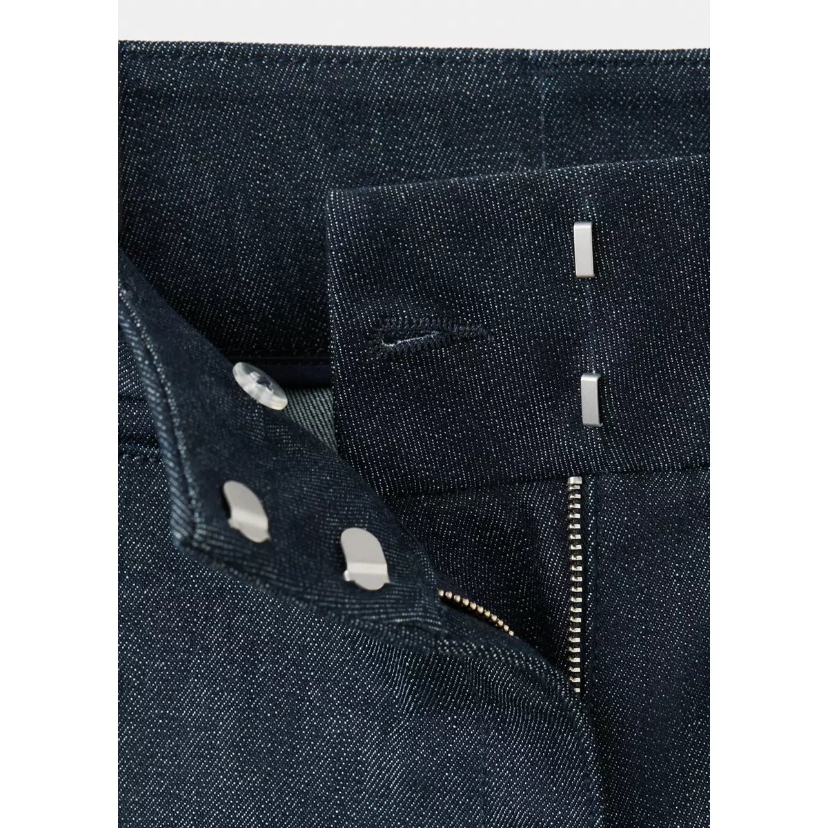 Jean flare taille mi-haute bleu, MANGO