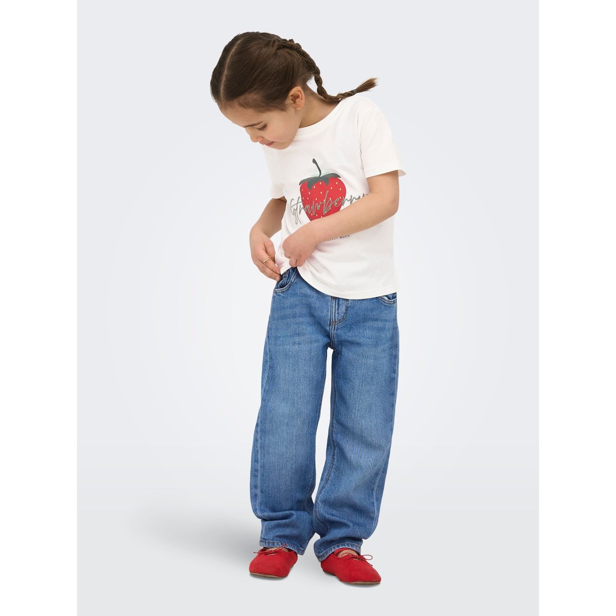 Jean Coupe Droite medium blue denim, KIDS ONLY