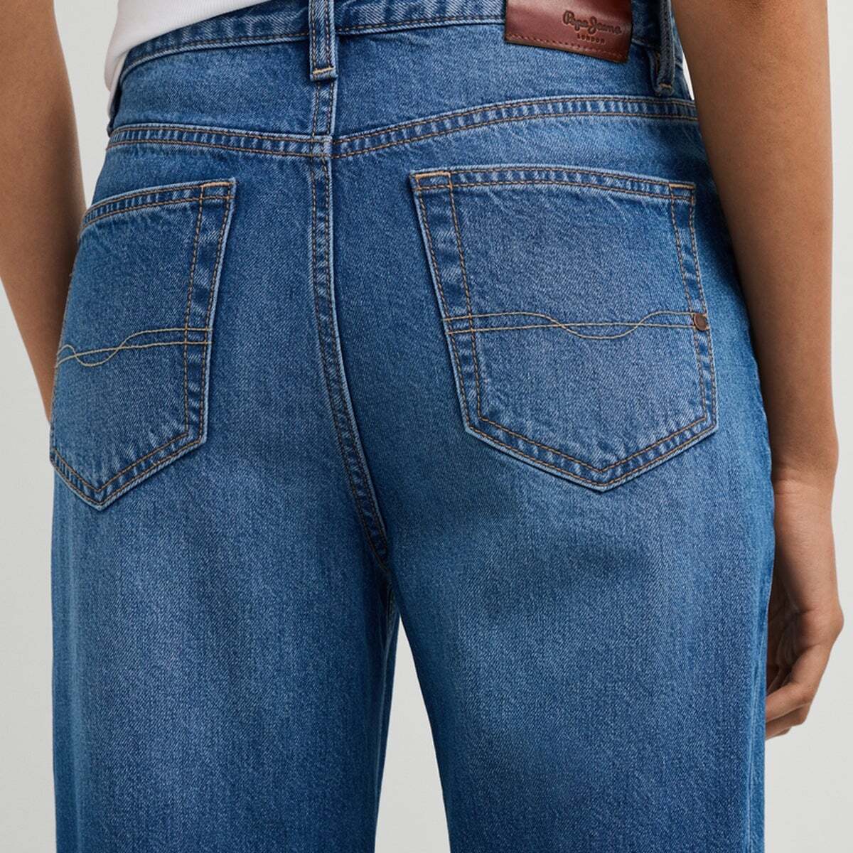 Lexa - Jean Coupe Regular, Taille Haute bleu authentique, PEPE JEANS