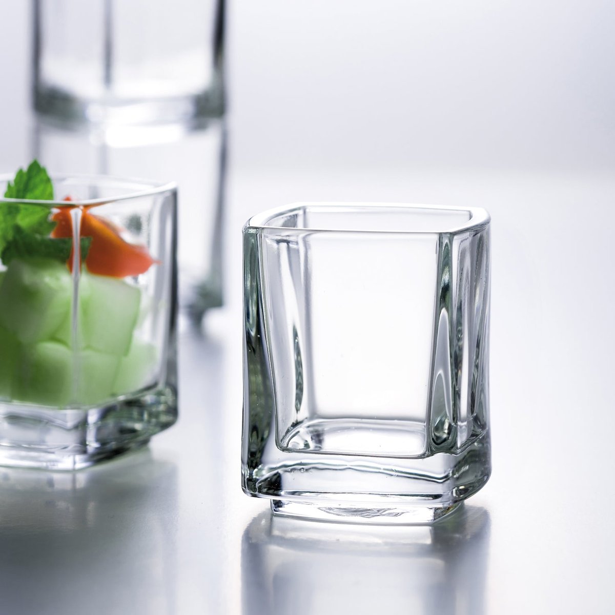 Lot de 6 mises en bouche PM, KUBE transparent, LA ROCHERE