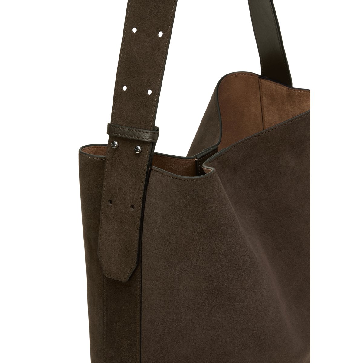 Hobo Bag moyen avec pochette intérieure amovible marron foncé, MARC O'POLO