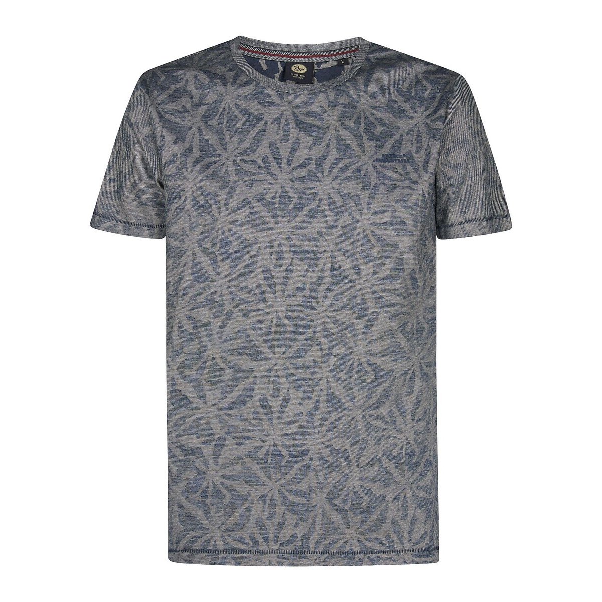 Printed Short Sleeve T-Shirt navy blue, PETROL INDUSTRIES