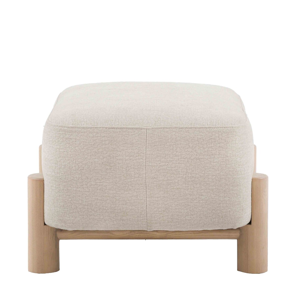 Huxley Velvet Chenille Footstool dusty, ÉDITÉ