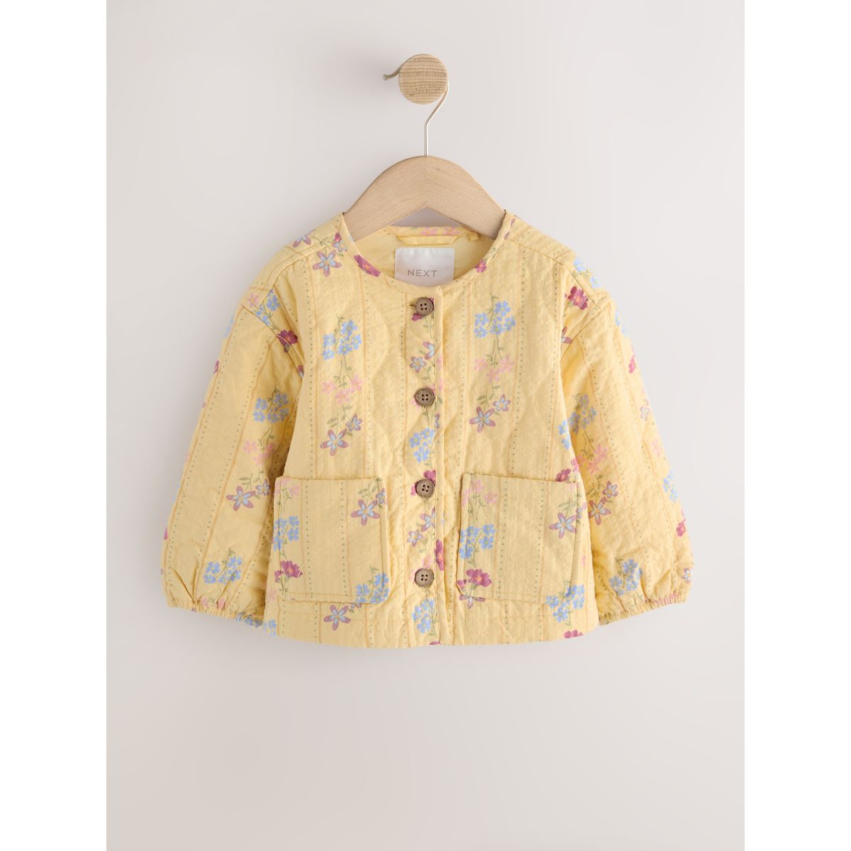 Veste matelassée à imprimé jaune, NEXT