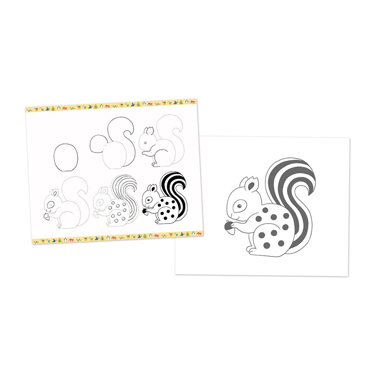 Step By Step Drawing 20 Modeles Animaux blanc, JANOD