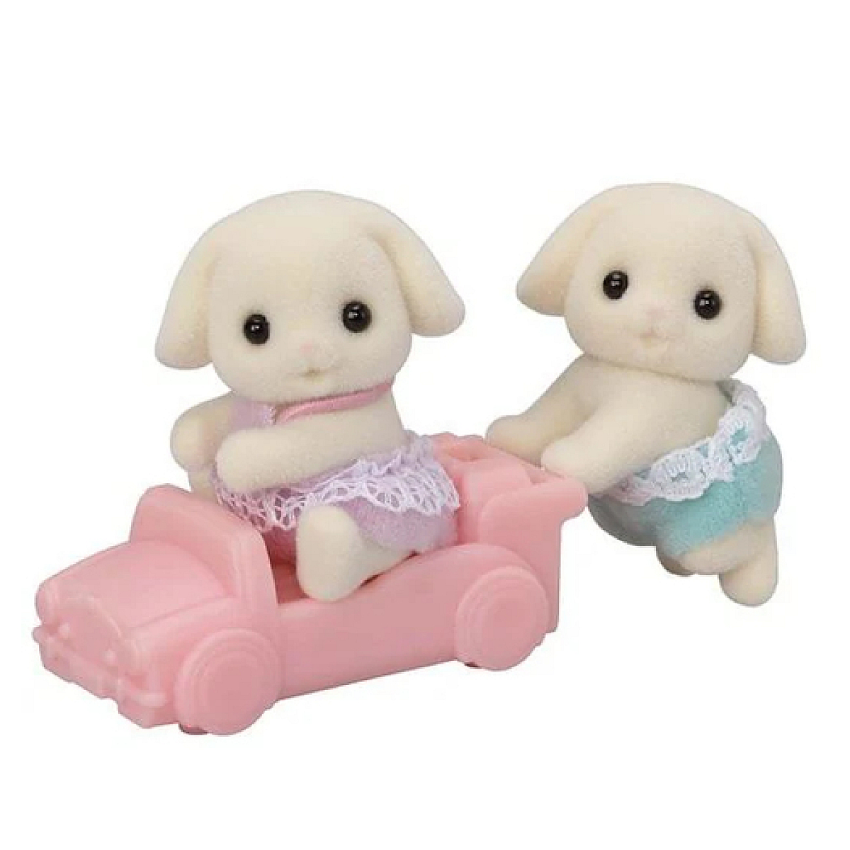 5737  Les jumeaux Lapin Bélier couleur unique, SYLVANIAN FAMILIES