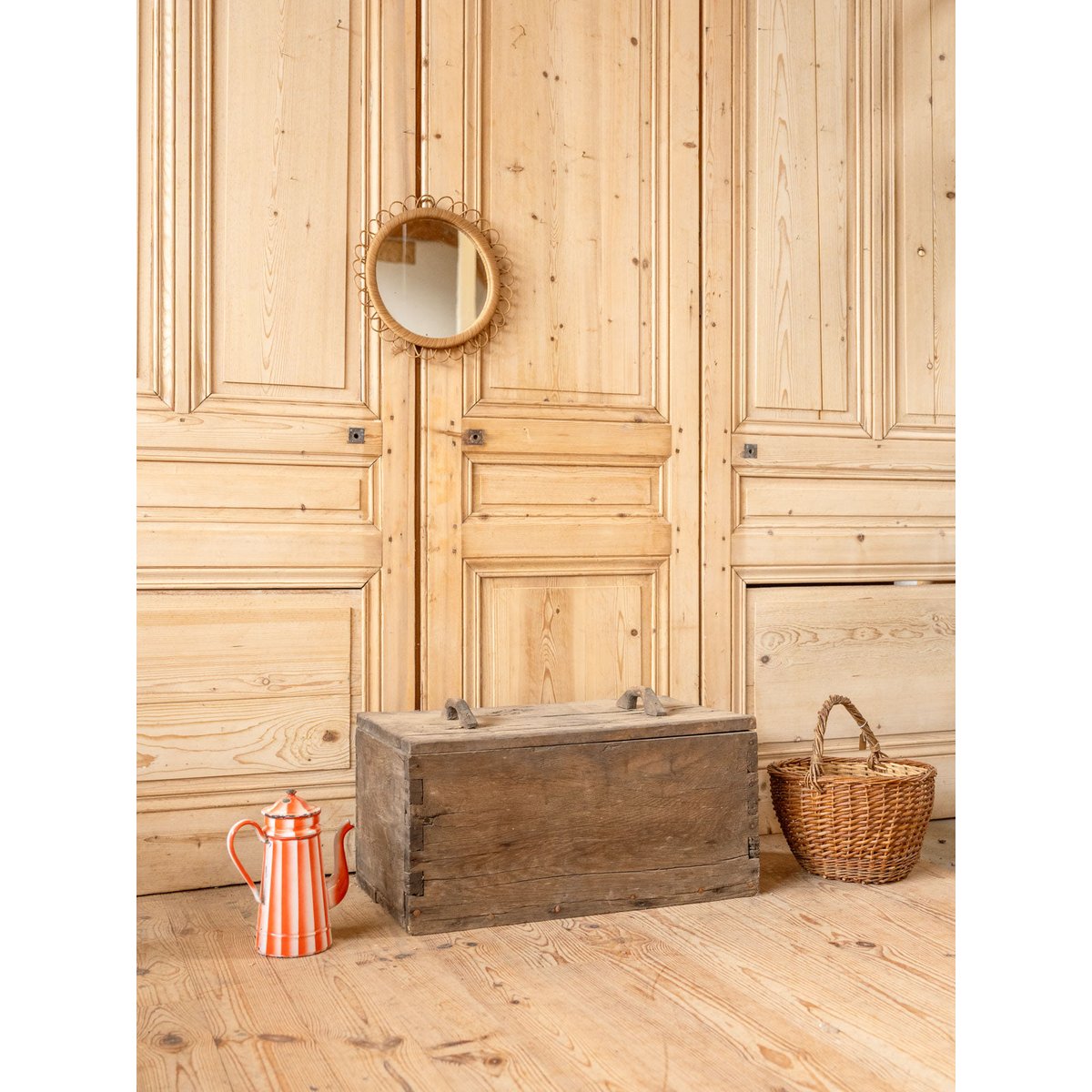 Coffre en bois Lucien N°166 - Bon état bois foncé, DEBONGOUT