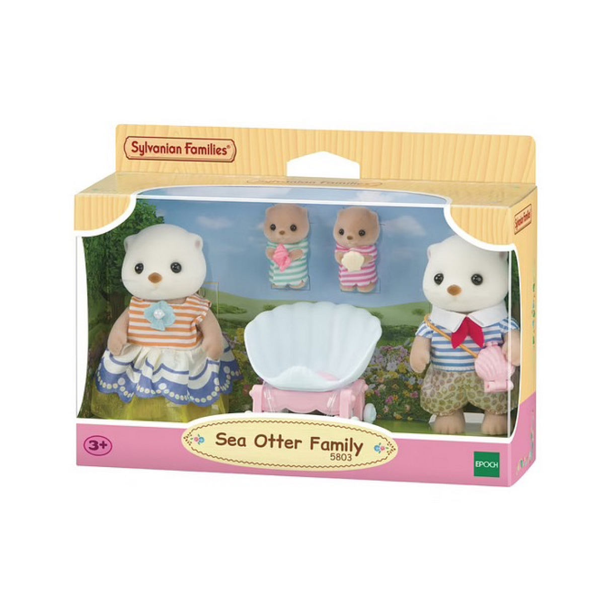 5803 - La famille Loutre de mer couleur unique, SYLVANIAN FAMILIES