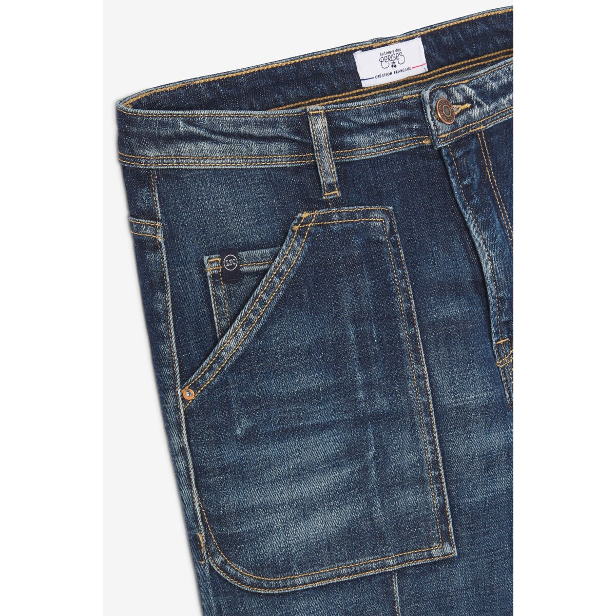 Jeans loose, large 400/28 loose , longueur 34 blue, LE TEMPS DES CERISES