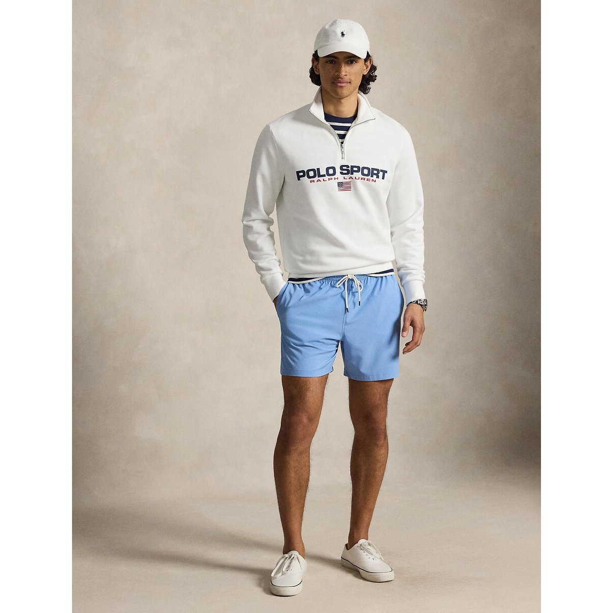 Short de bain Traveler classique 14,5 cm bleu d'eau, POLO RALPH LAUREN