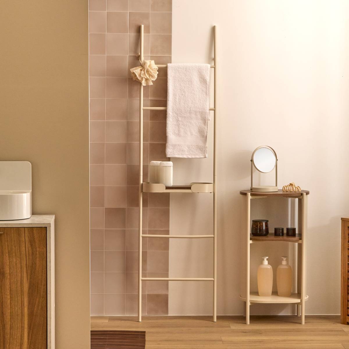 Porte-serviettes sur pied blanc, 5FIVE SIMPLY SMART
