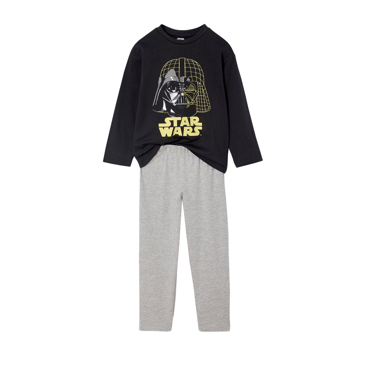 Pyjama bicolore Star Wars anthracite/gris chiné, VERTBAUDET