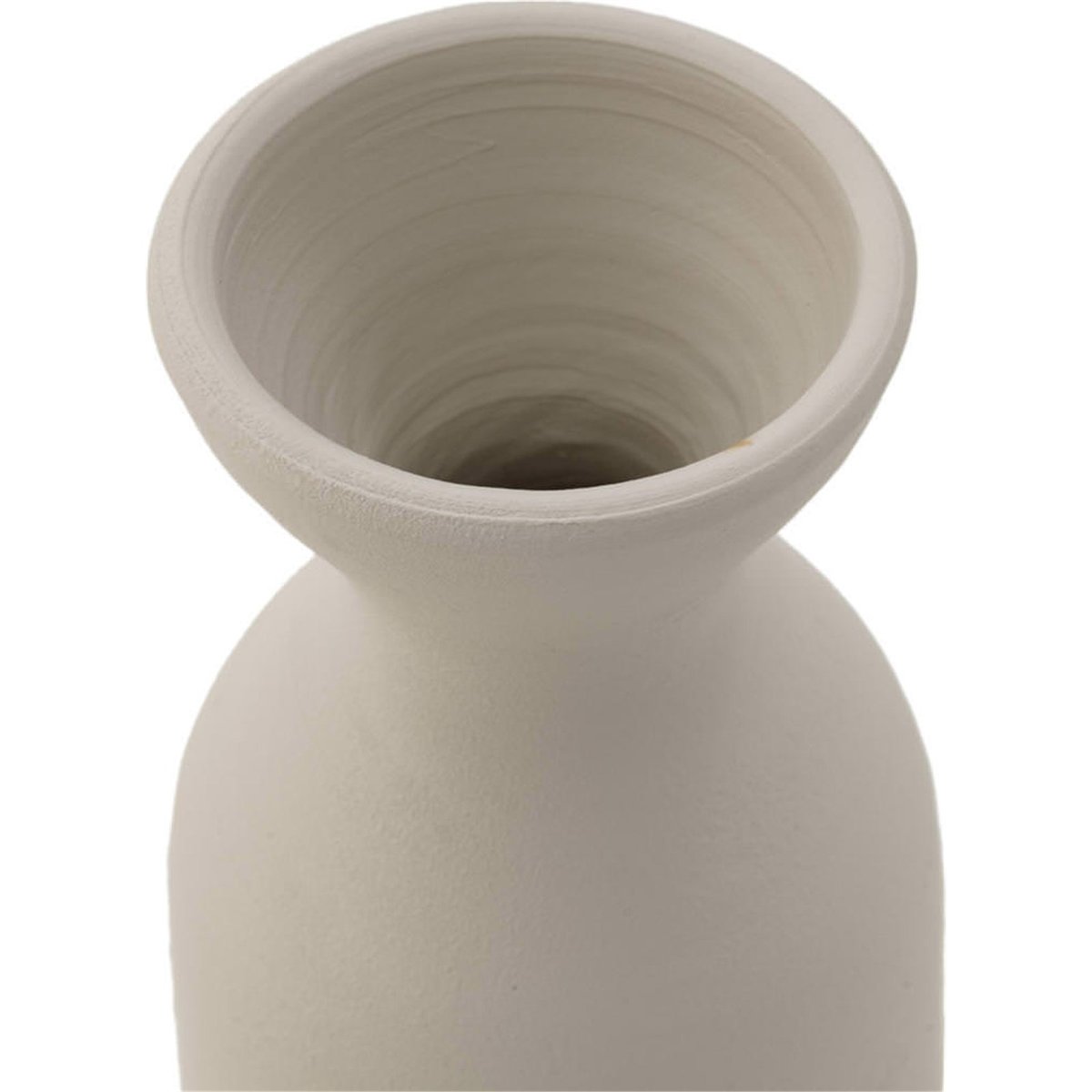 Vase en argile à silhouette élancée gris, RECOLLECTION
