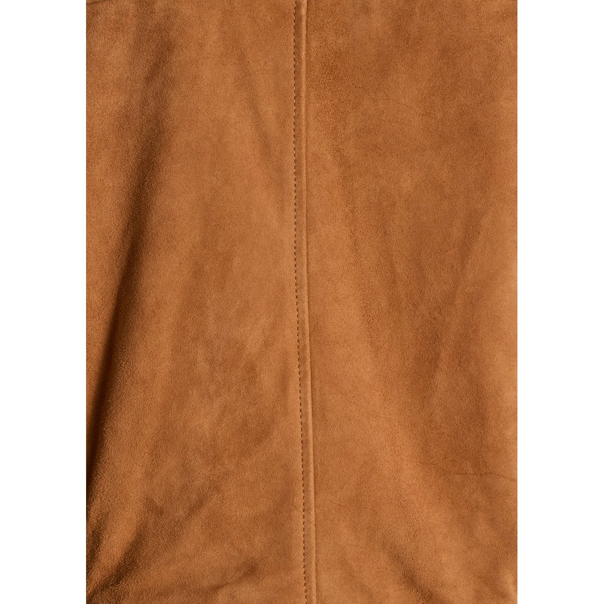 Blouson court en daim toffee, LA FEE MARABOUTEE