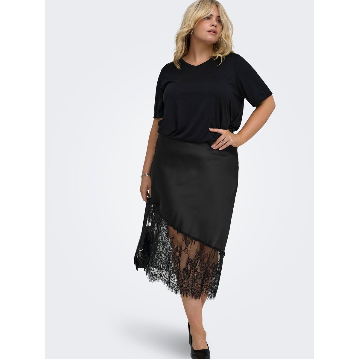 Jupe Asymétrique black, ONLY CARMAKOMA