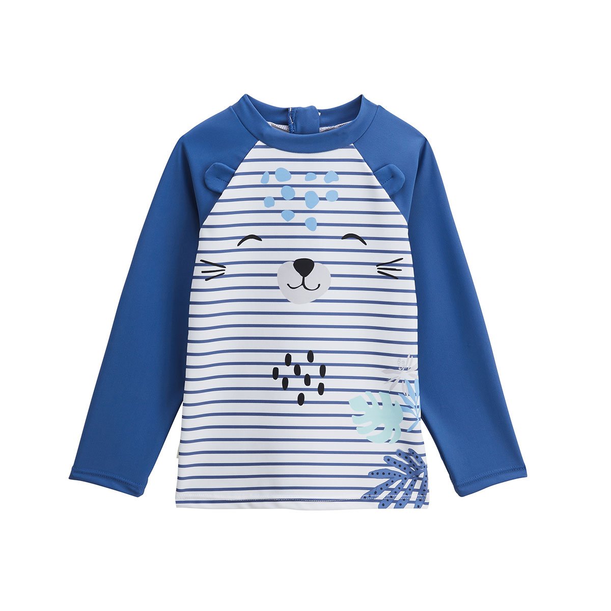 T-shirt de bain bébé protection UV Brasilia bleu, PETIT BEGUIN