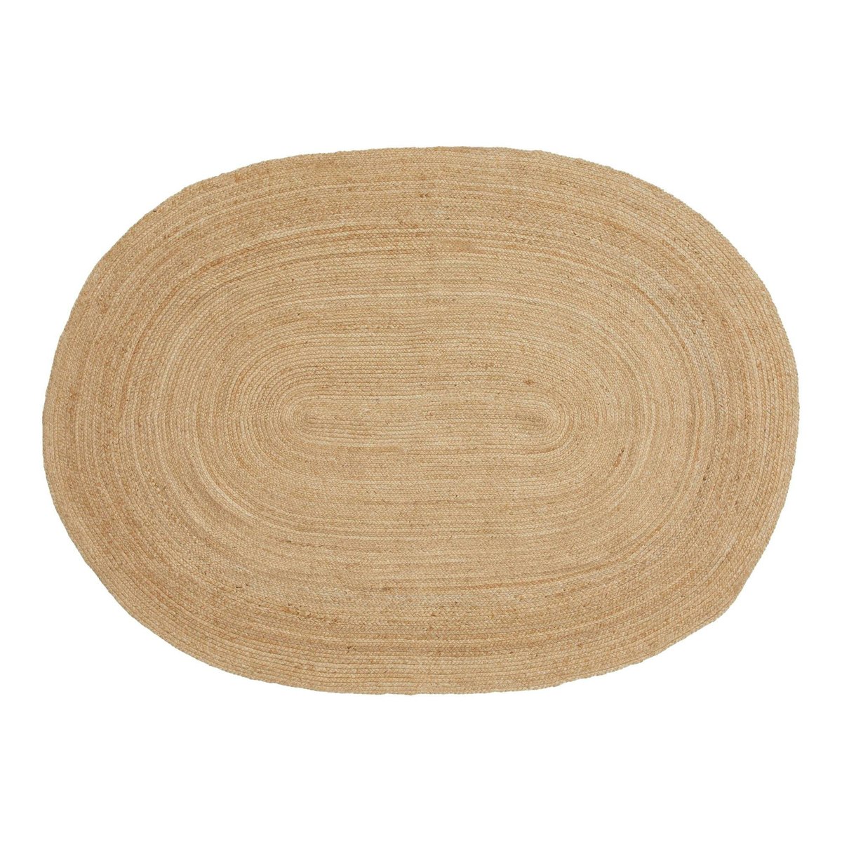 Tapis bohème en jute tressée - forme ovale, déco naturelle FEZ beige, PIER IMPORT