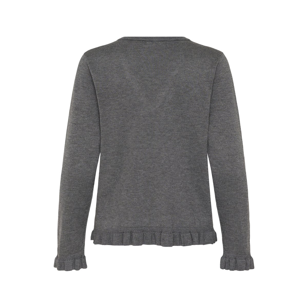 Pullover tricoté gris mid grey melange, CULTURE