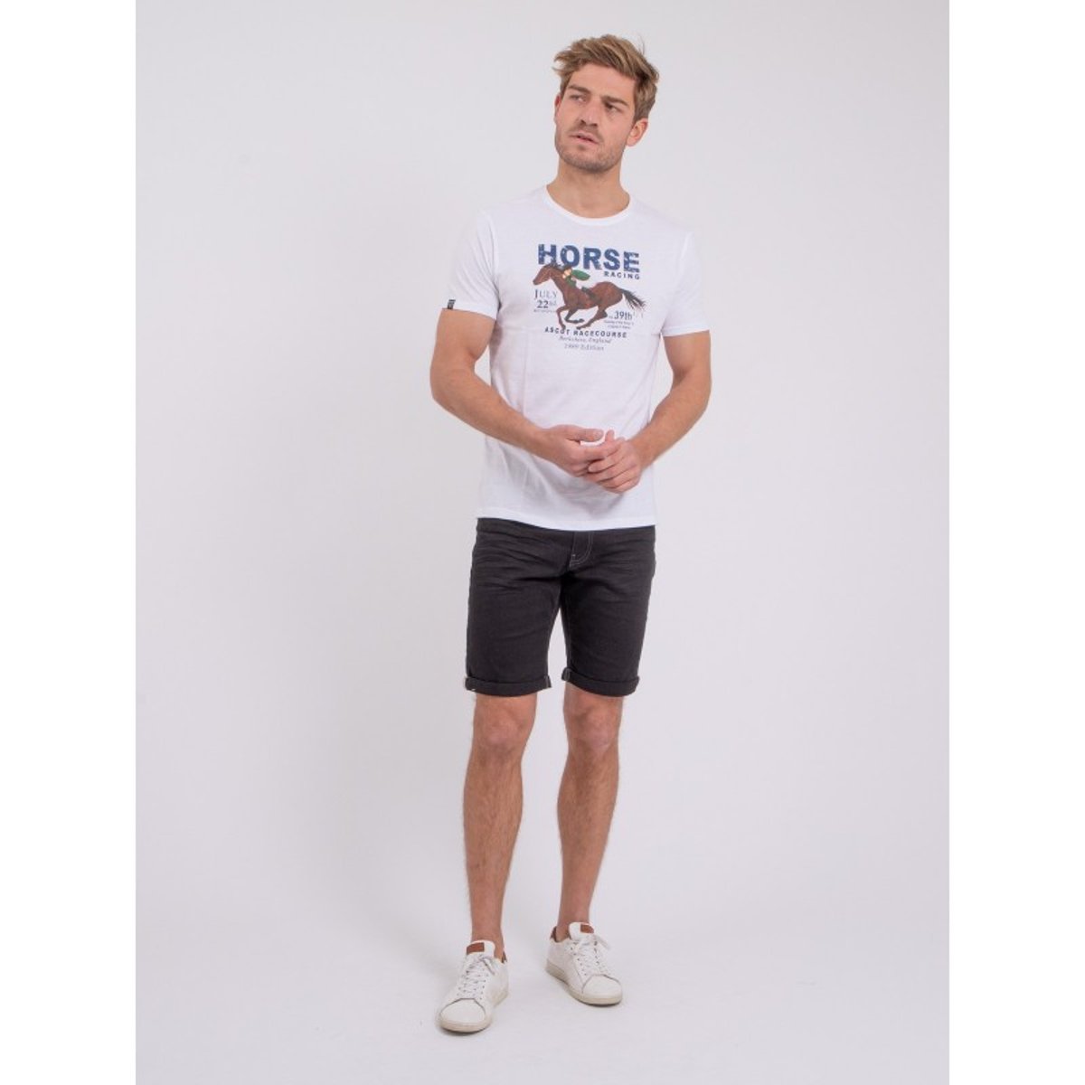 T-shirt Col Rond Pur Coton Neder blanc, RITCHIE