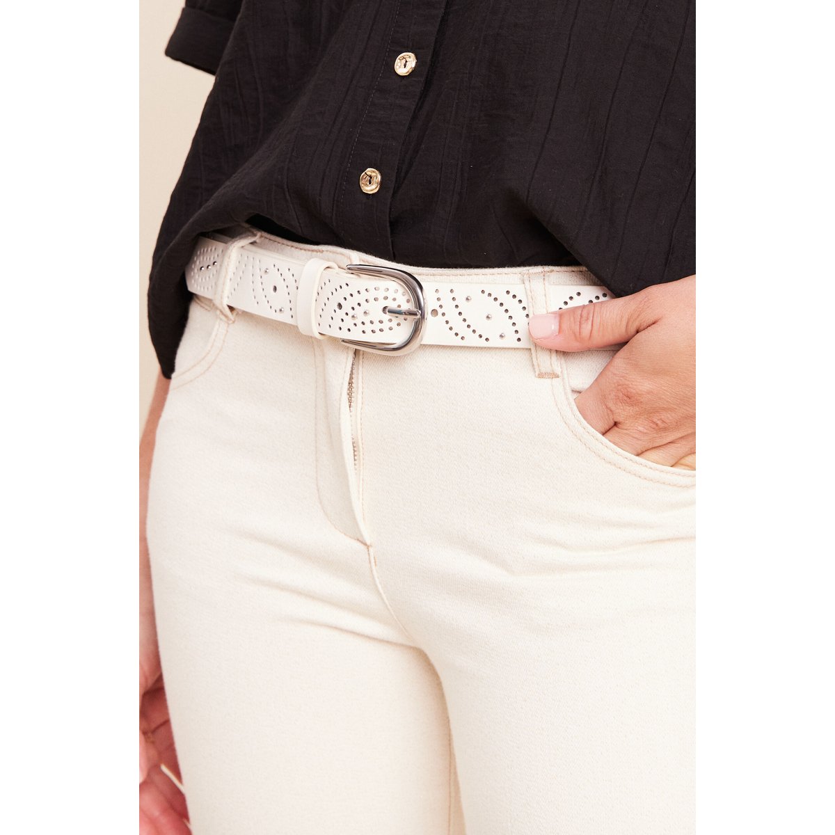 Ceinture large blanc, BREAL