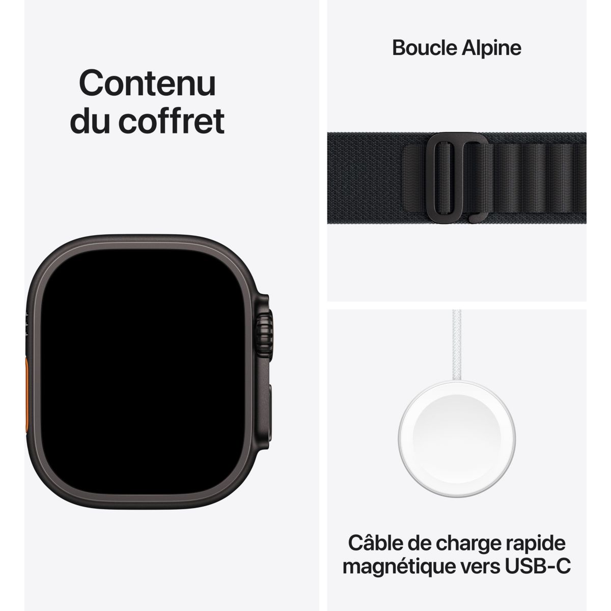 Montre connectée 49mm Tit Naturel Milanais Ultra 3 M Cellular marron, APPLE