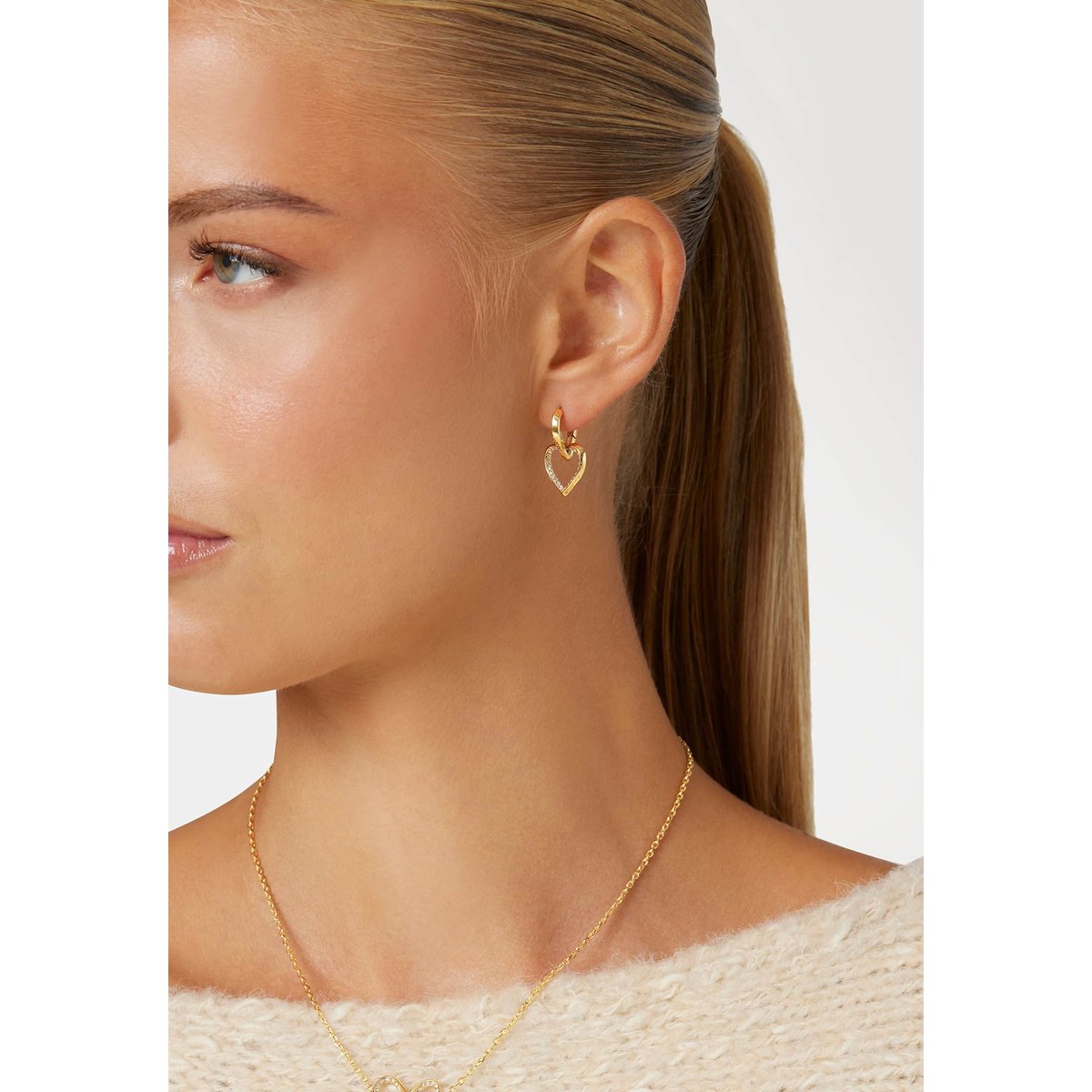 Boucles D'oreilles Mon Amour or, GUESS