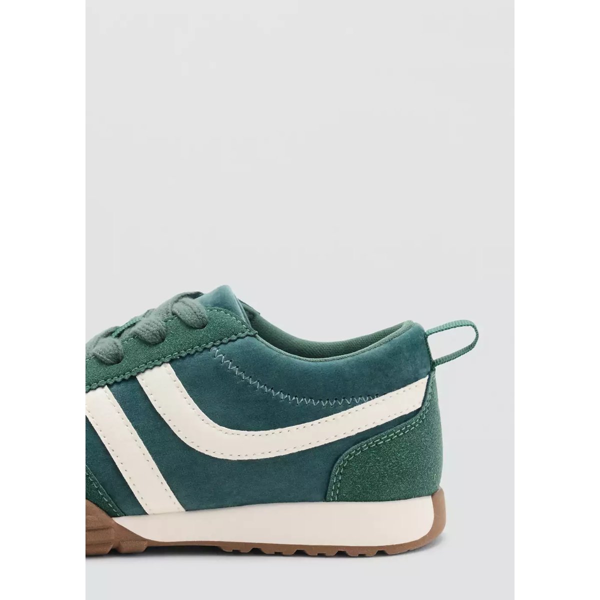 Tennis combinées à lacets vert foncé, MANGO KIDS