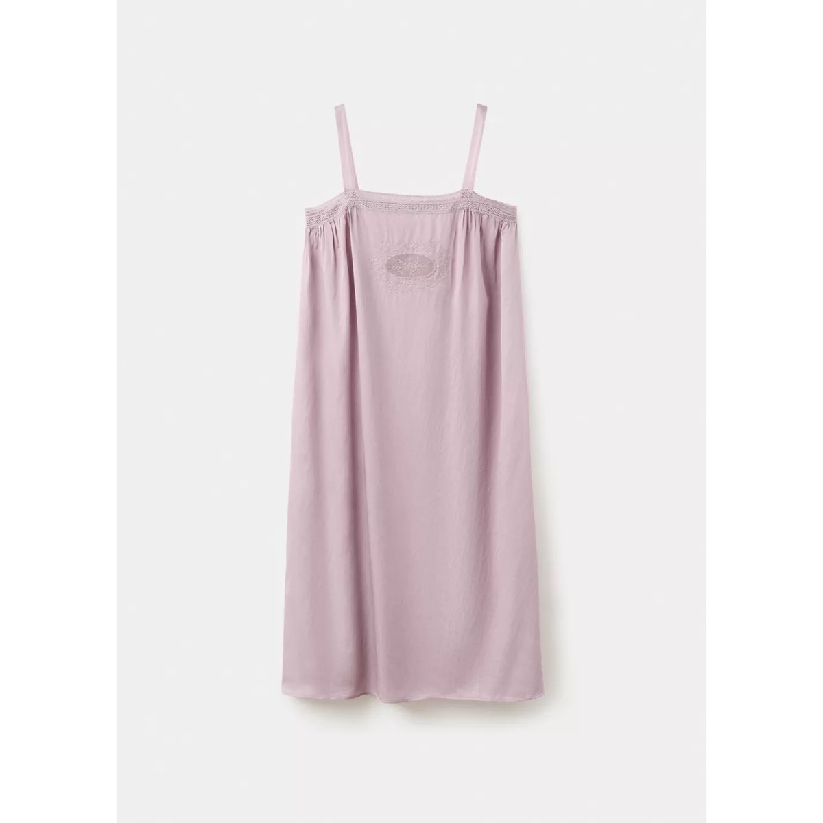 Chemise de nuit détails ajourés violet, MANGO
