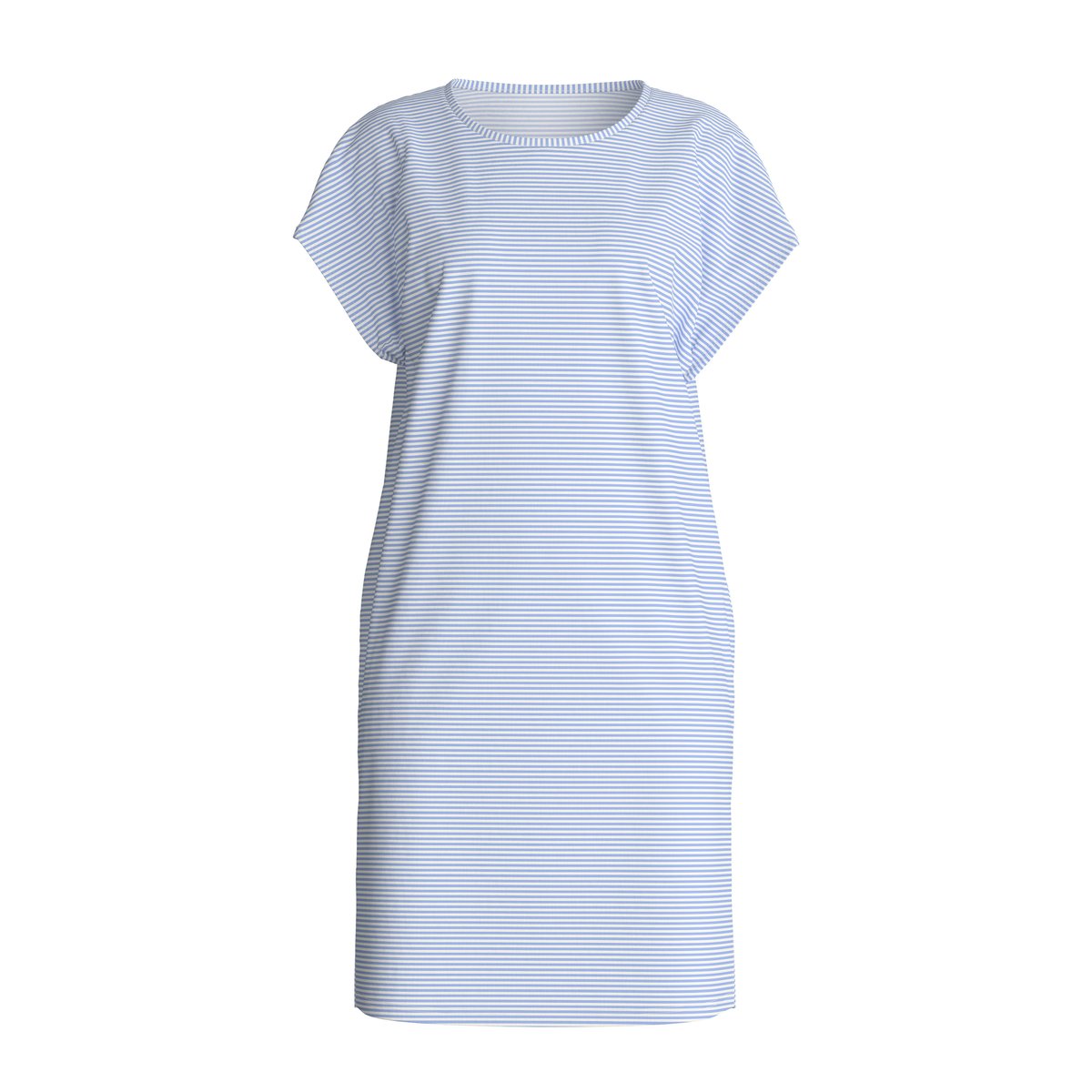 Chemise de nuit manches courtes – Longueur 95 cm manches courtes Coton LOVELY NIGHTS bleu hortensia, CALIDA