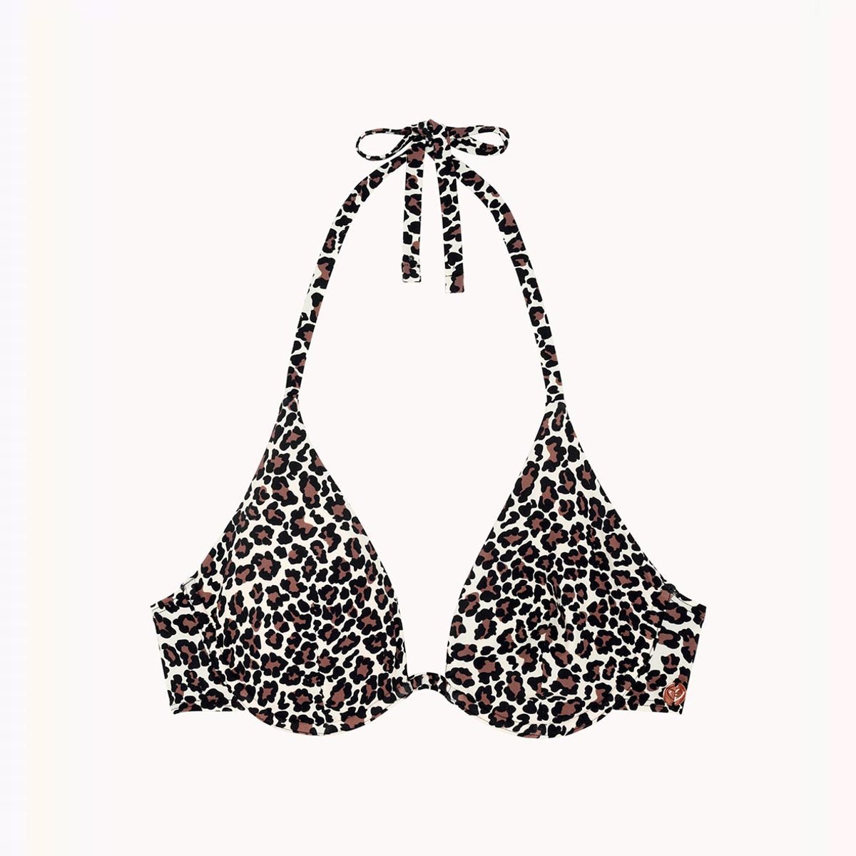 Maillot de bain, soutien-gorge à armatures et décolleté plongeant WAIKIKI marron/noir/blanc, PASSIONATA