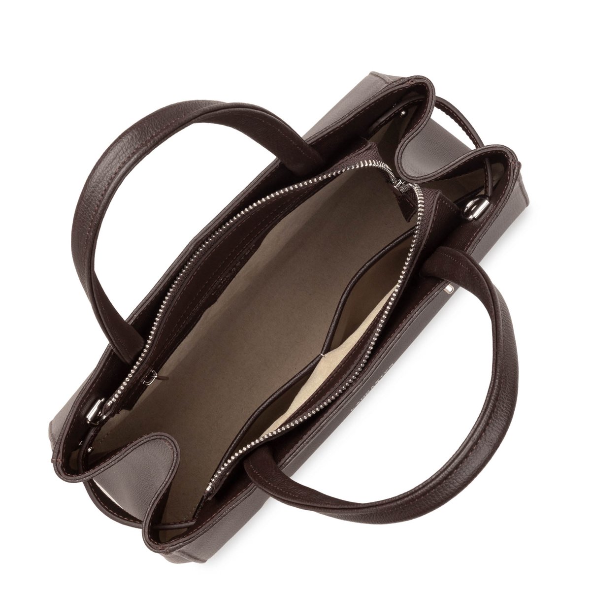 Sac à main, Made in France SIERRA FR marron foncé, LANCASTER