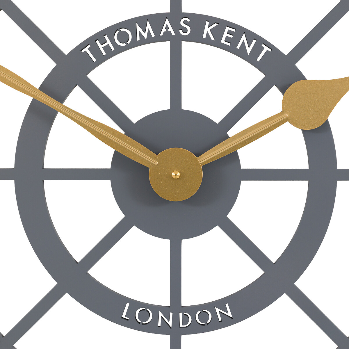 Evening Star 24" Large Wall Clock brass, THOMAS KENT