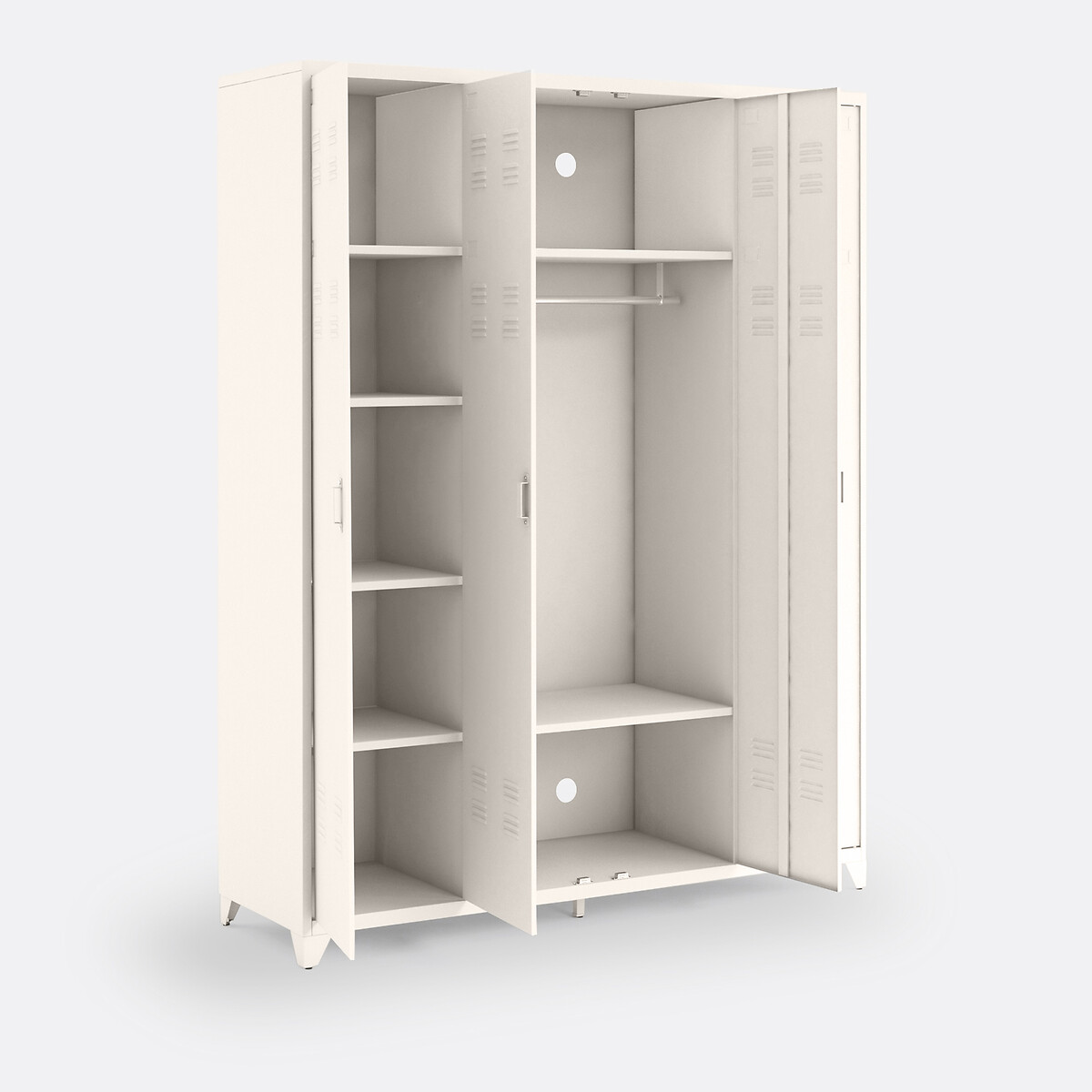 Armario 4 puertas de acero, Hiba beige, LA REDOUTE INTERIEURS