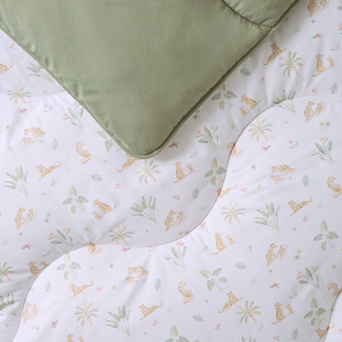 4.5 Tog Coverless Duvet Set Leopard natural, NIGHT LARK