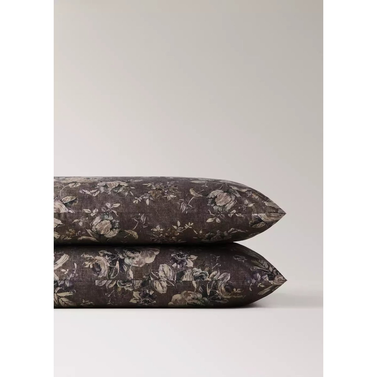 Taie d’oreiller à imprimé floral 50x75 cm marron, MANGO HOME