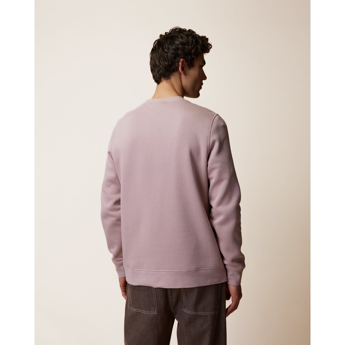 Sweat en molleton mauve, FAGUO
