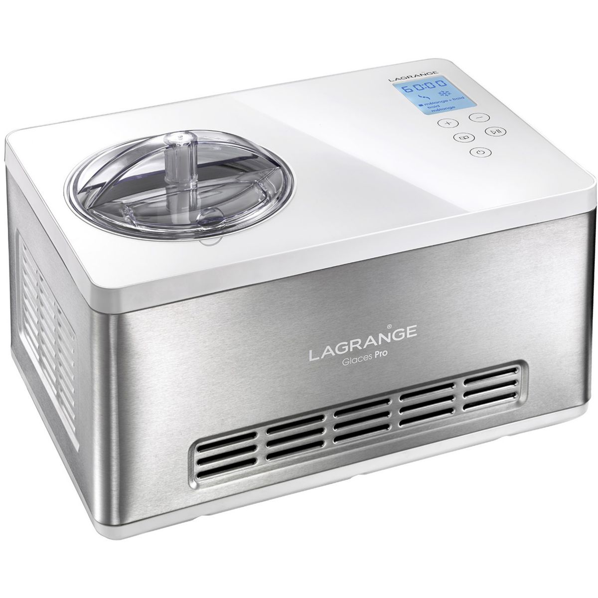 Turbine à glace Glaces Pro 2L double cuve 419022 inox, LAGRANGE