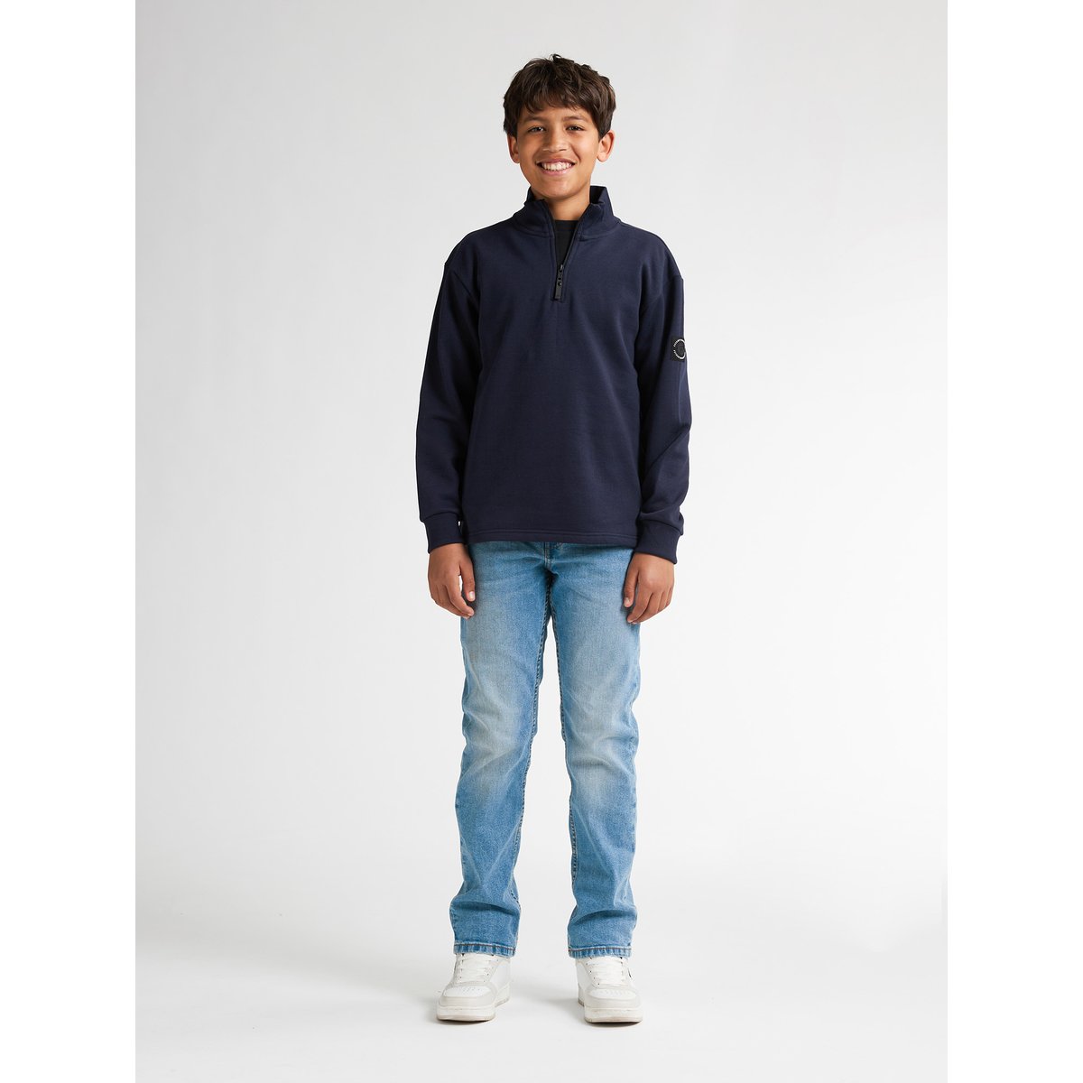 Pull à demi-zip skagit bleu royal navy, PETROL INDUSTRIES