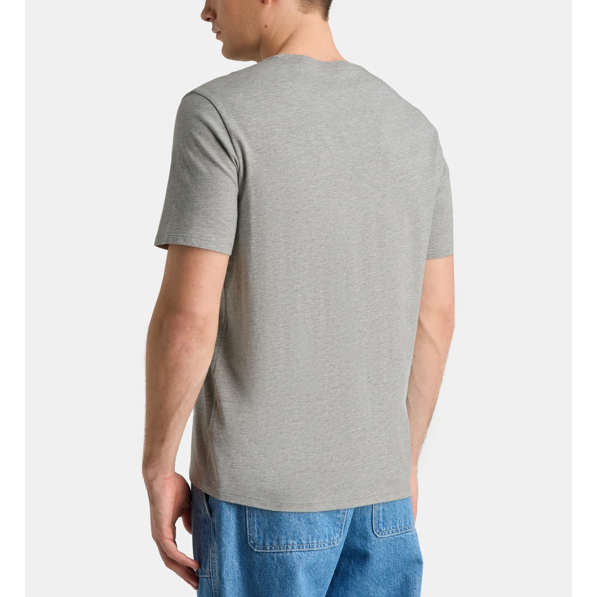 T-shirt sishron coton bio gris chiné, GALERIES LAFAYETTE